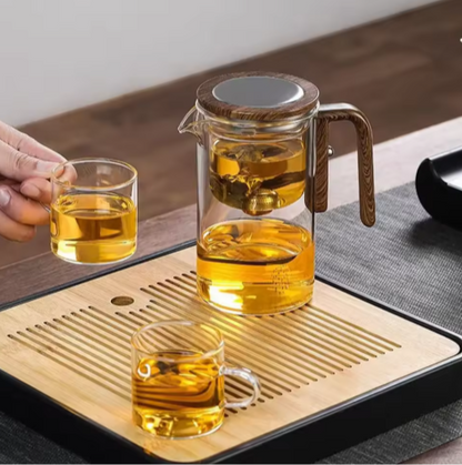 ElegantFlow Glass Teapot