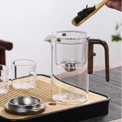 ElegantFlow Glass Teapot